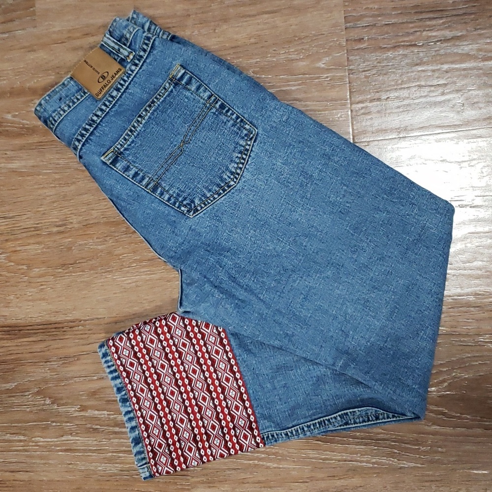 (27W) Buffalo David Bitton Vintage 100% Cotton Denim Ankle Jean 90s Straight Leg